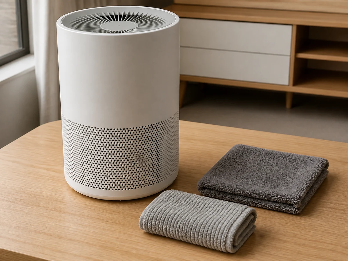 How to Clean an Air Purifier Exterior and Filter: Wipe the exterior safely