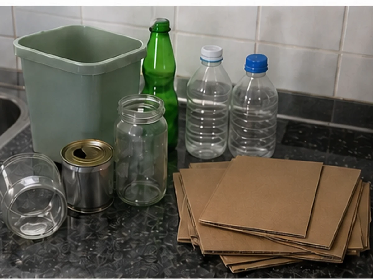 How to Clean and Dry a Household Recycling Bin: Empty and sort correctly