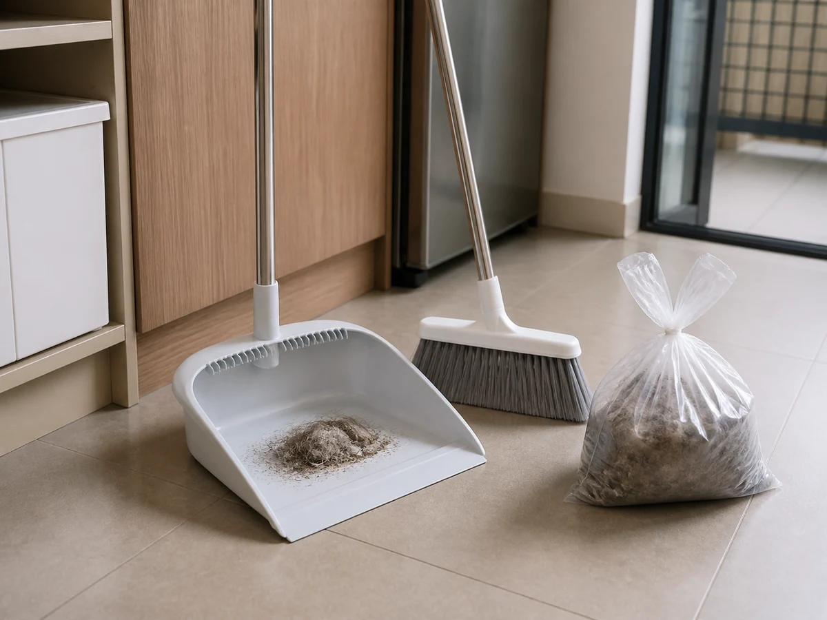 Paano Linisin at Patuyuin ang Mops, Brooms, at Brushes: Alisin ang dry debris at hair