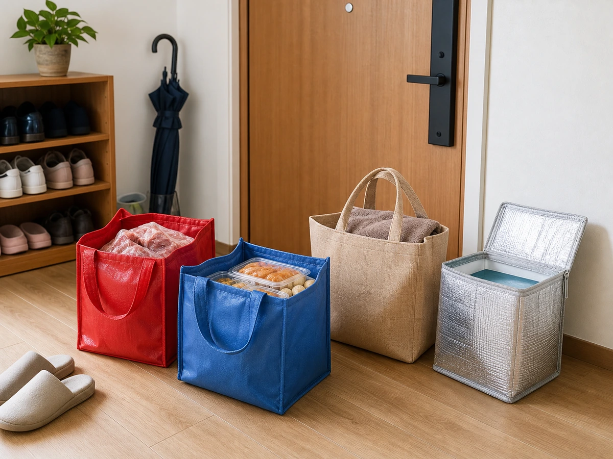 How to Clean and Organise Reusable Shopping Bags: Sort by use and material