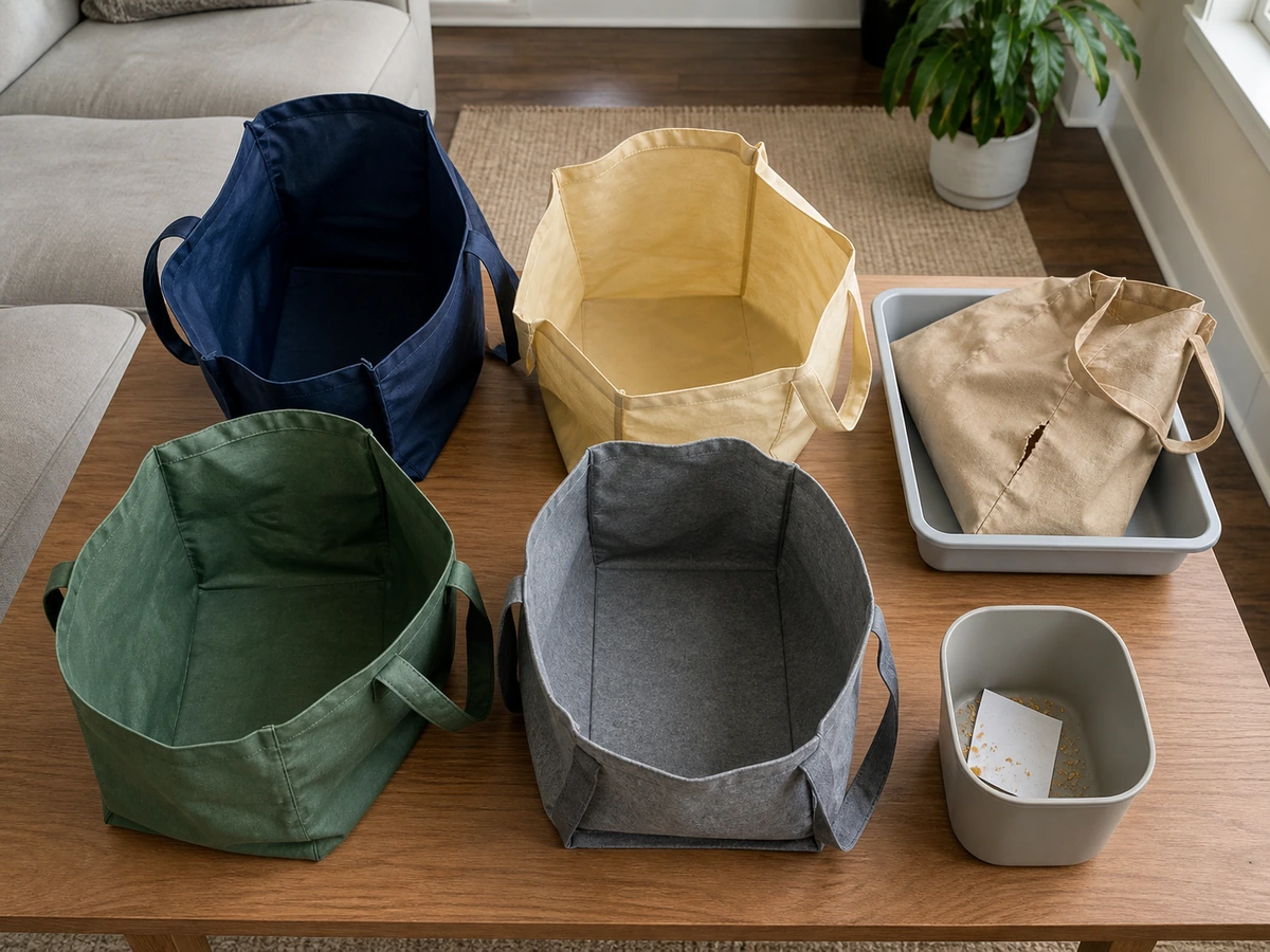 How to Clean and Organise Reusable Shopping Bags: Empty and inspect