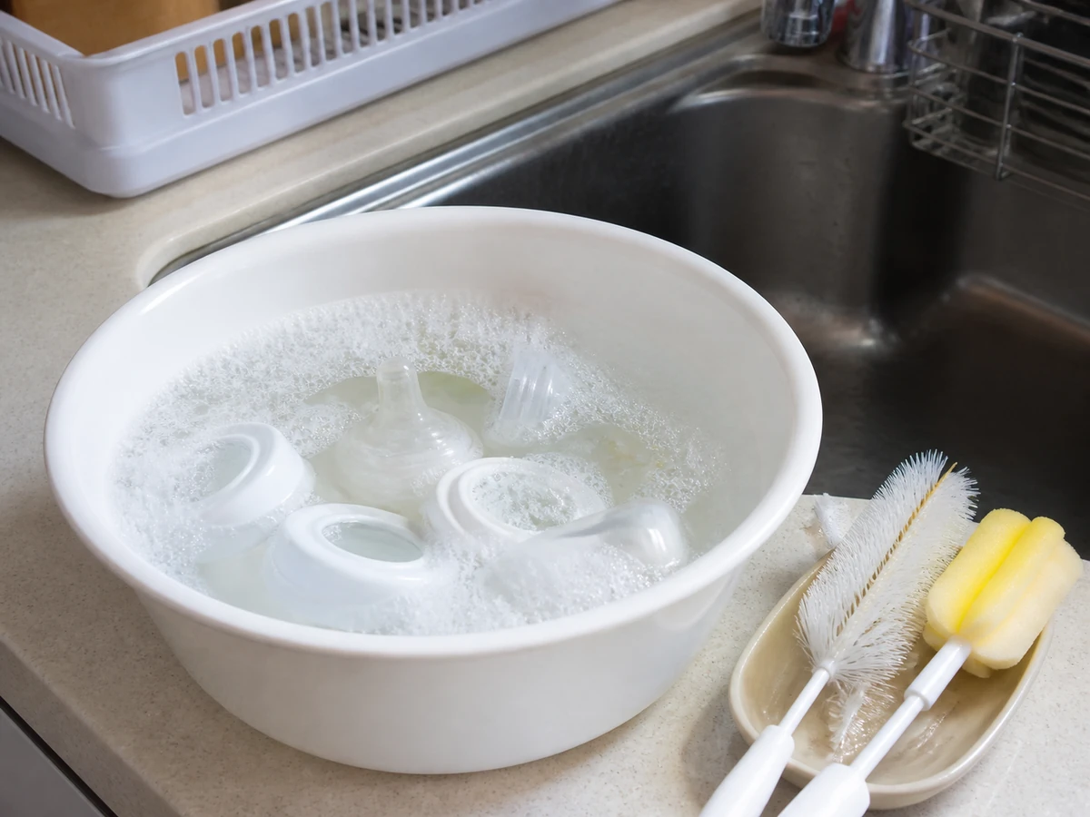 How to Clean Baby Bottles and Sterilise the Parts Separately: Wash every part thoroughly
