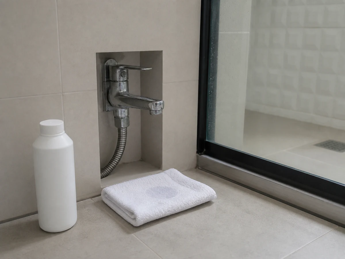 How to Clean a Basin and Faucet Limescale: Treat limescale as the maker directs