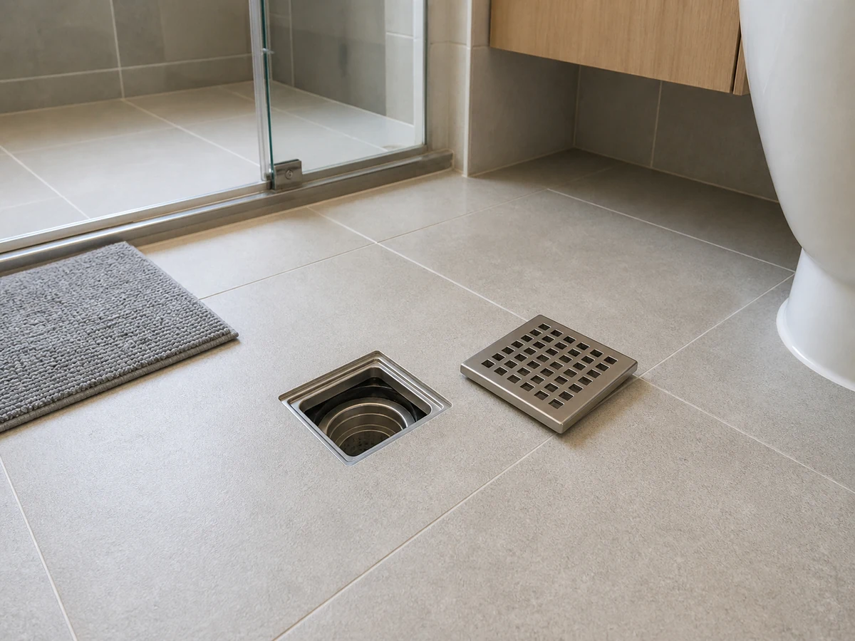 Cara Membersihkan Floor Drain Kamar Mandi dan Mengurangi Bau: Lepas hanya saringan angkat