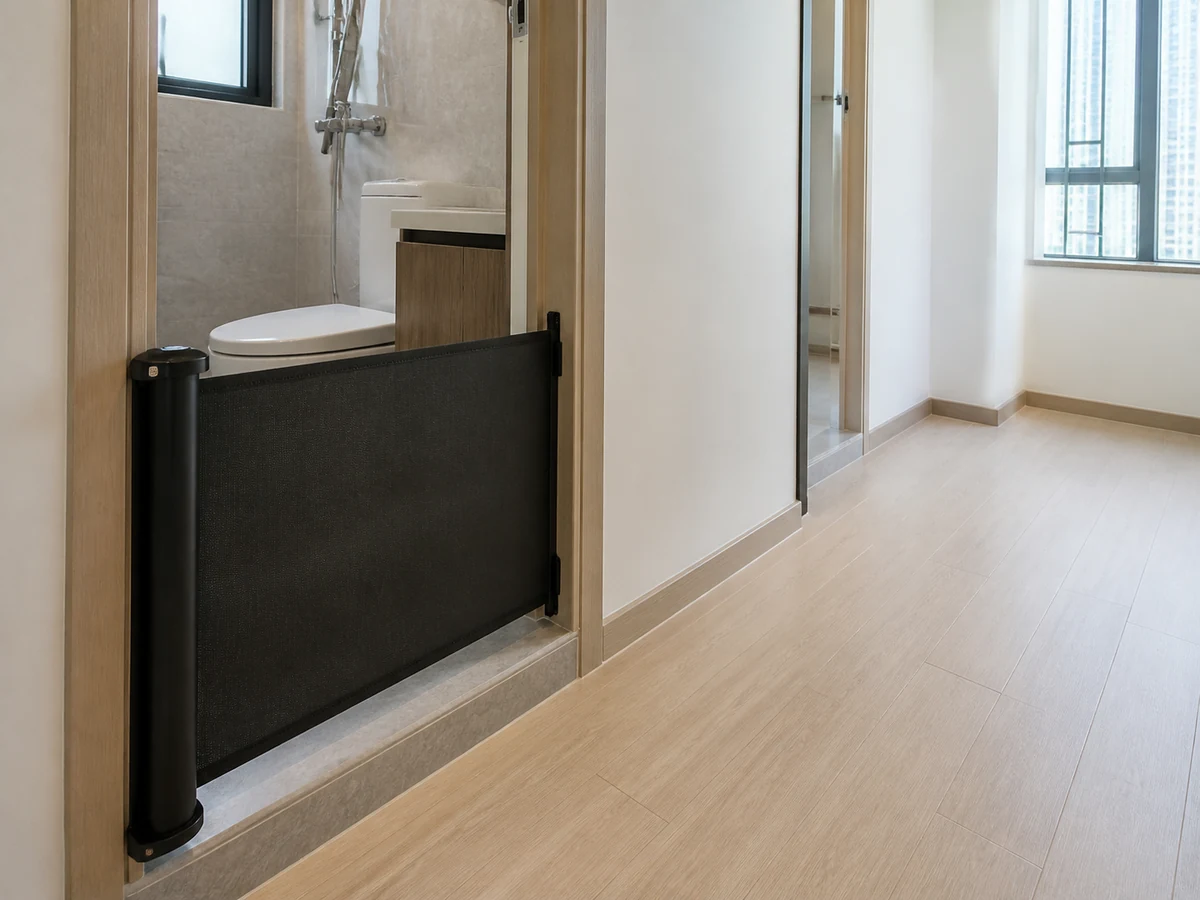 How to Clean a Bathroom Floor and Reduce Slip Risk: Arrange an alternative route
