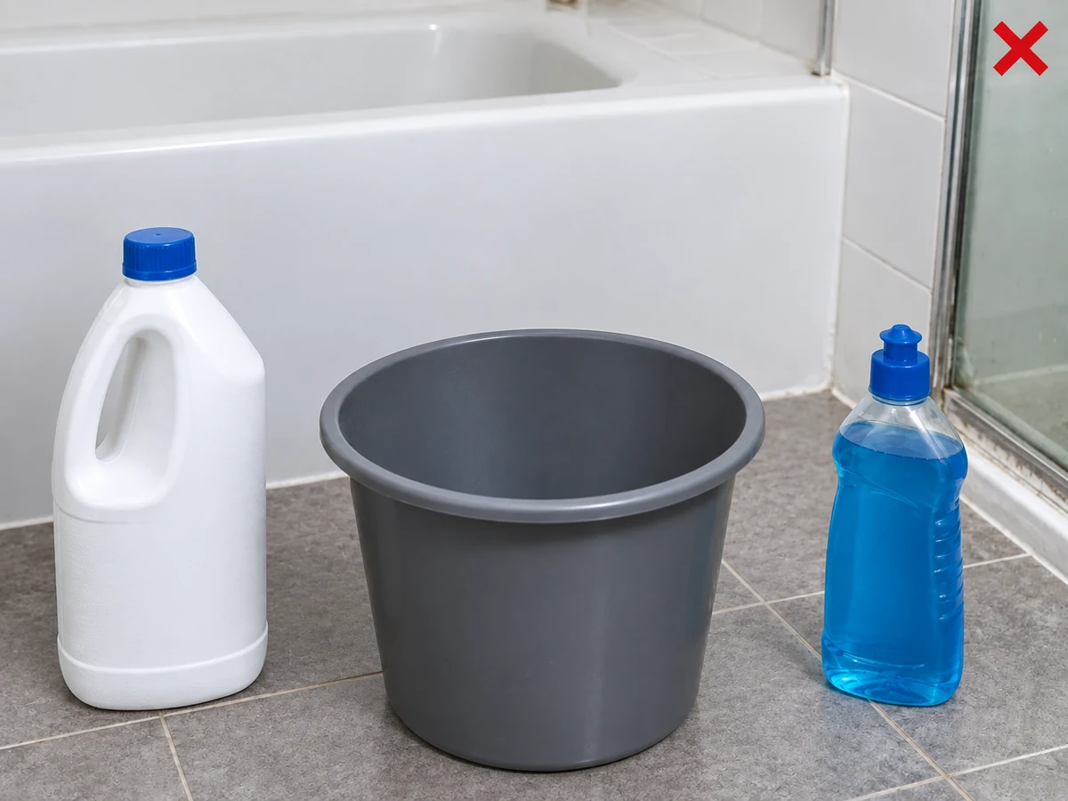 Mixing bleach with another cleaner — Use one compatible product at a time and follow its original label.