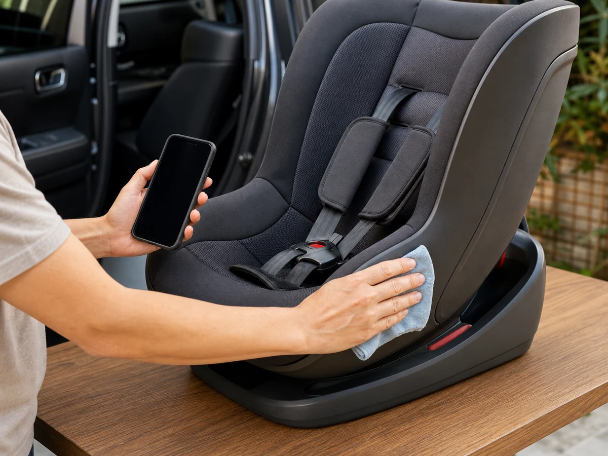 How to Clean a Child Car Seat by the Maker's Instructions — clean, dry and safely restored result