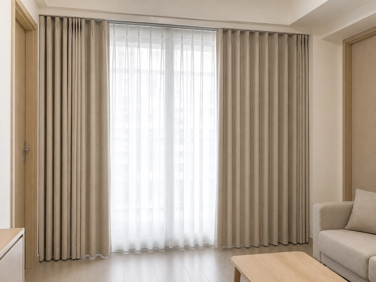 Safe completed indoor Hong Kong household scene for how to clean curtains