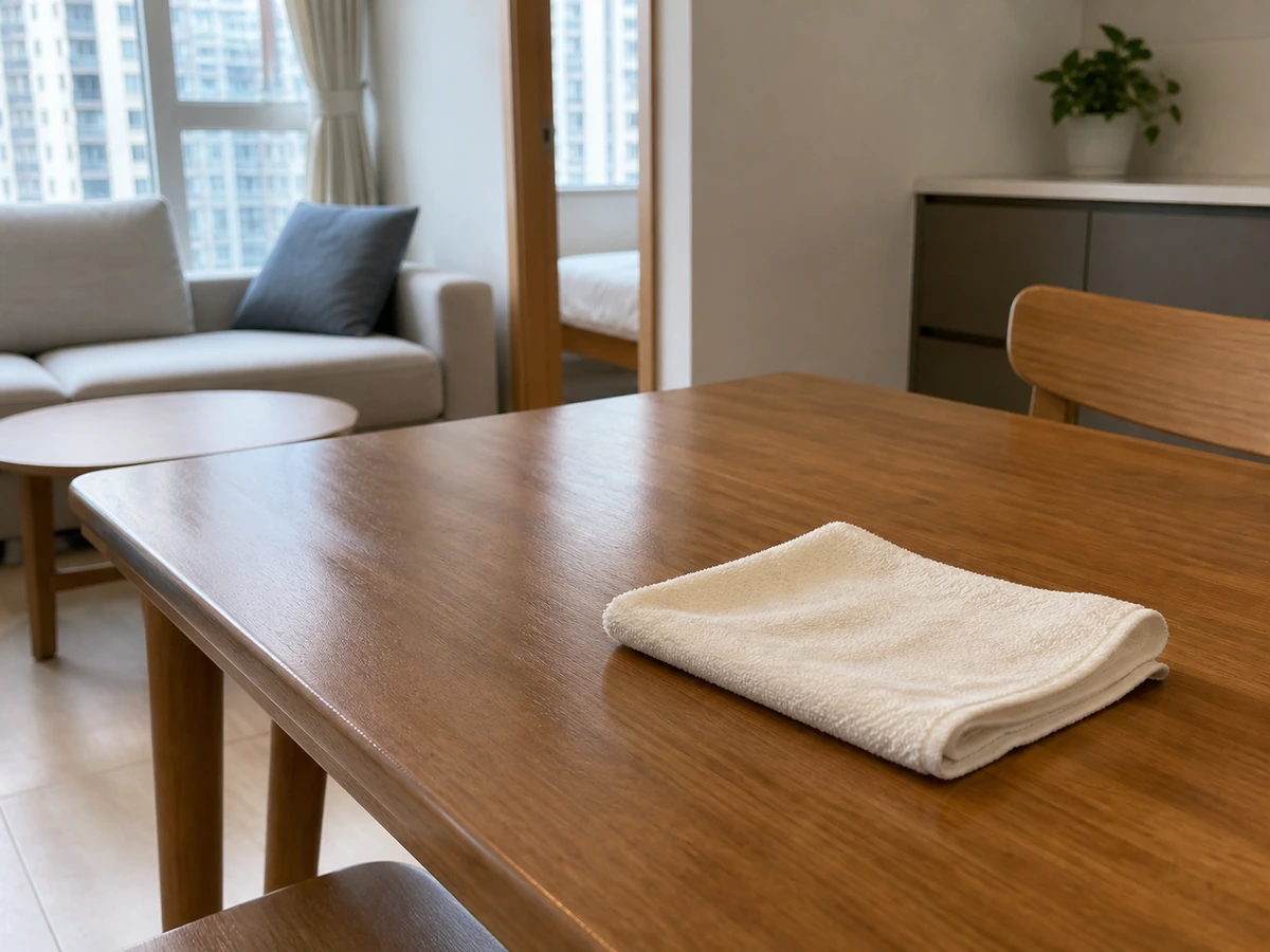 How to Clean Different Dining Tables: Wipe gently