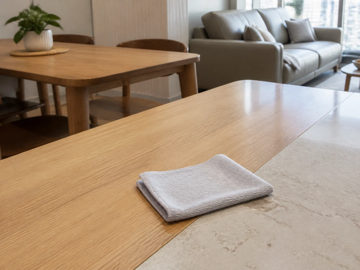 How to Clean Different Dining Tables: Treat spills promptly