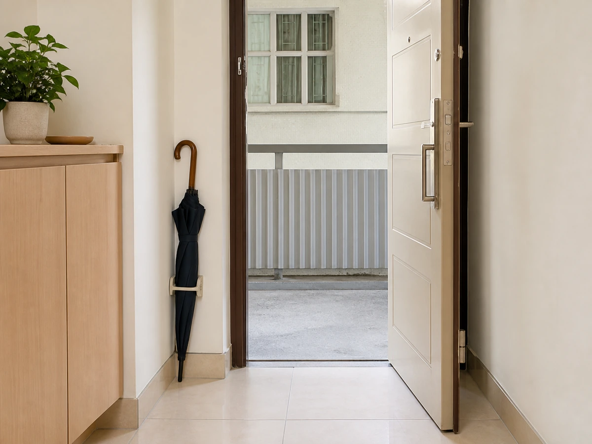How to Clean the Entryway and Front-Door Area: Clear the doorway