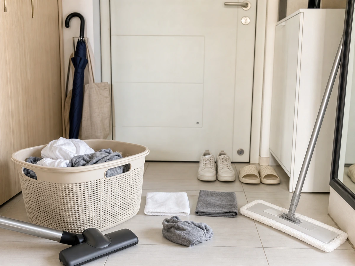 How to Clean the Entryway and Front-Door Area safe tools