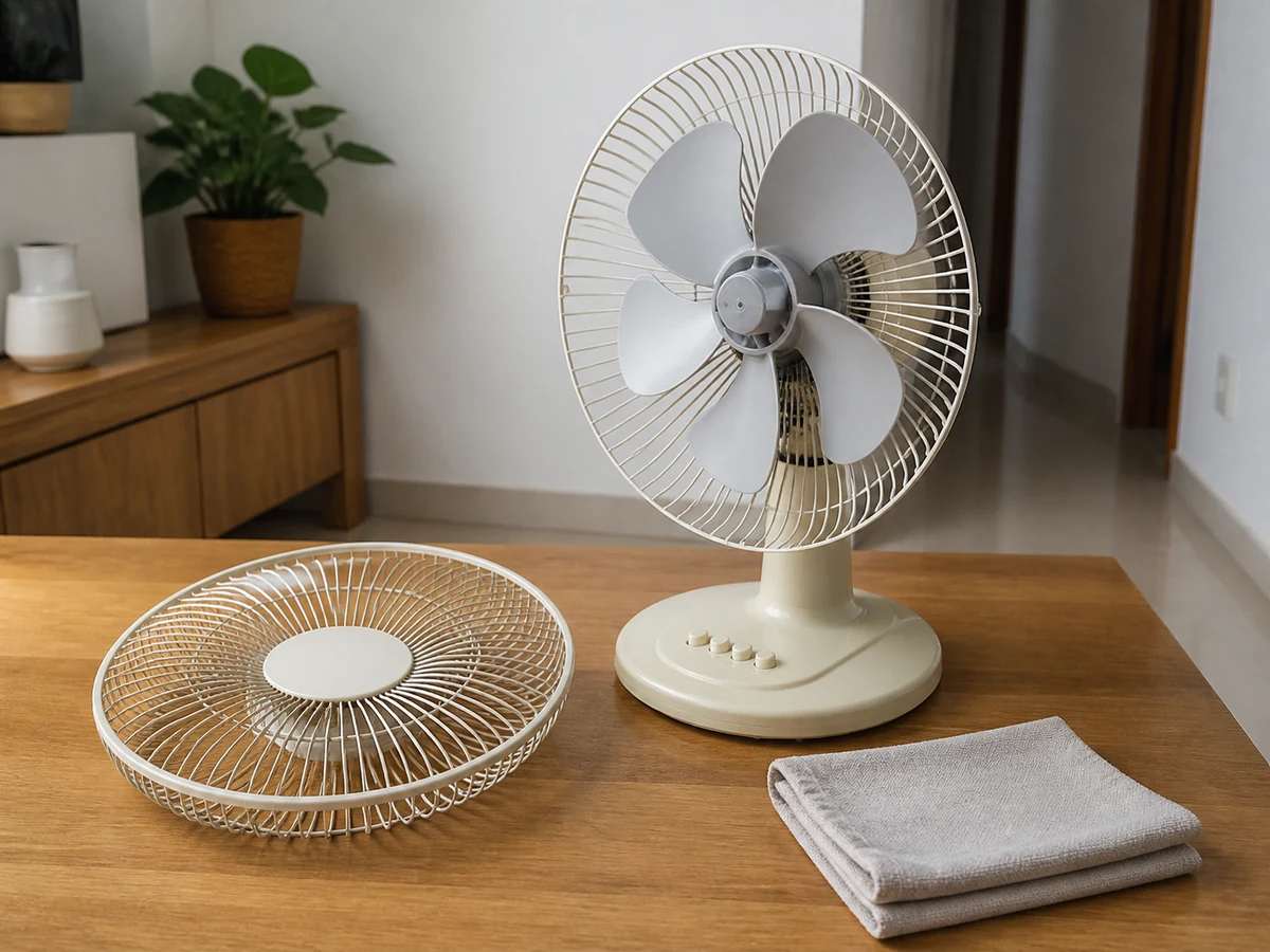 How to Clean an Electric Fan Safely in a safe home setup with the appliance powered off and unplugged