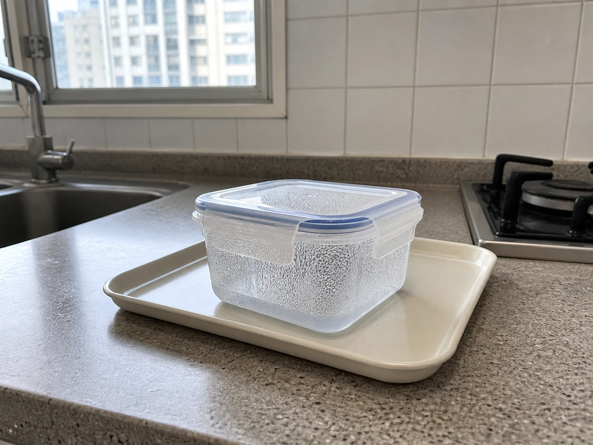 Closing and storing while damp — Air-dry bases, lids, and seals separately and store loosely closed only when dry.