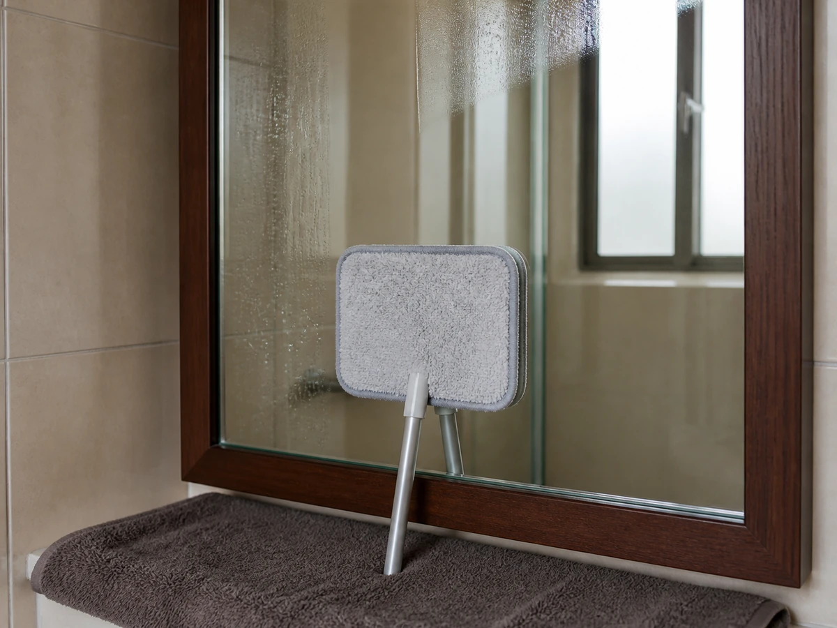 How to Clean Glass and Mirrors Properly: Wipe in small sections