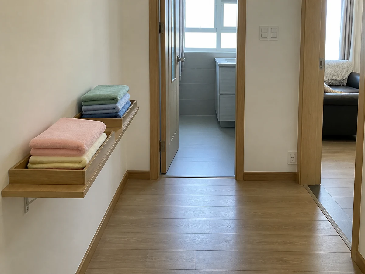Using one cloth from toilet to bedroom — Separate cloths by area and rotate clean faces.