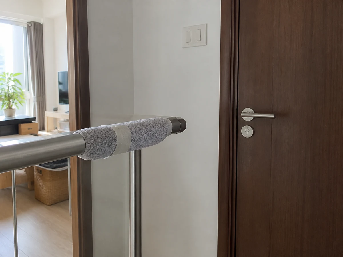 How to Clean Handrails and High-Touch Surfaces: Keep a support available
