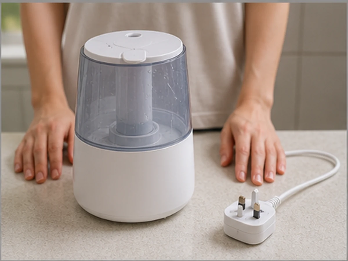 Cara Membersihkan Tangki Humidifier dan Bagian yang Mudah Dijangkau: Matikan dan dinginkan