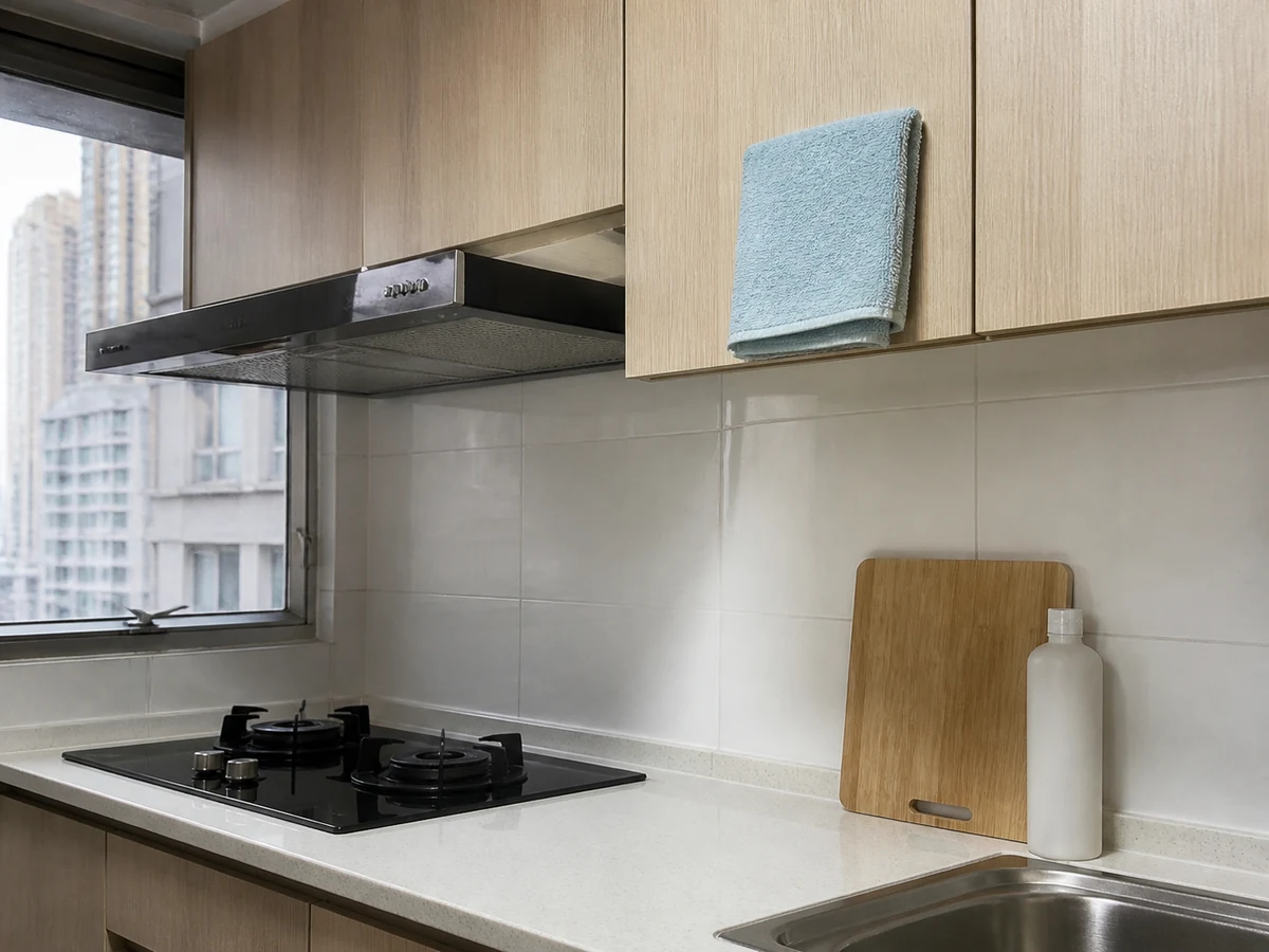 How to Remove Grease from Kitchen Cabinet Doors and Handles: Degrease in small sections