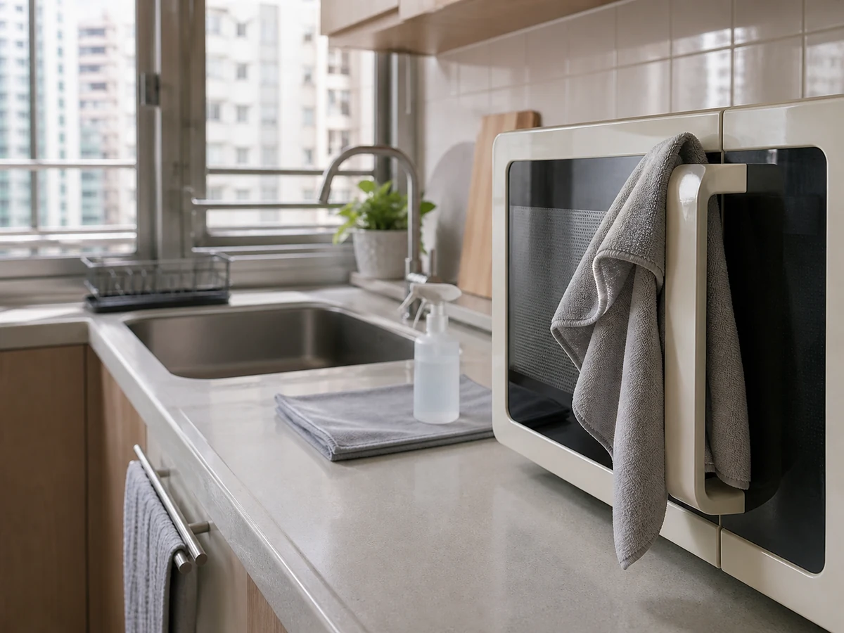 How to Remove Grease from Kitchen Cabinet Doors and Handles: Clean handles, edges, and seams