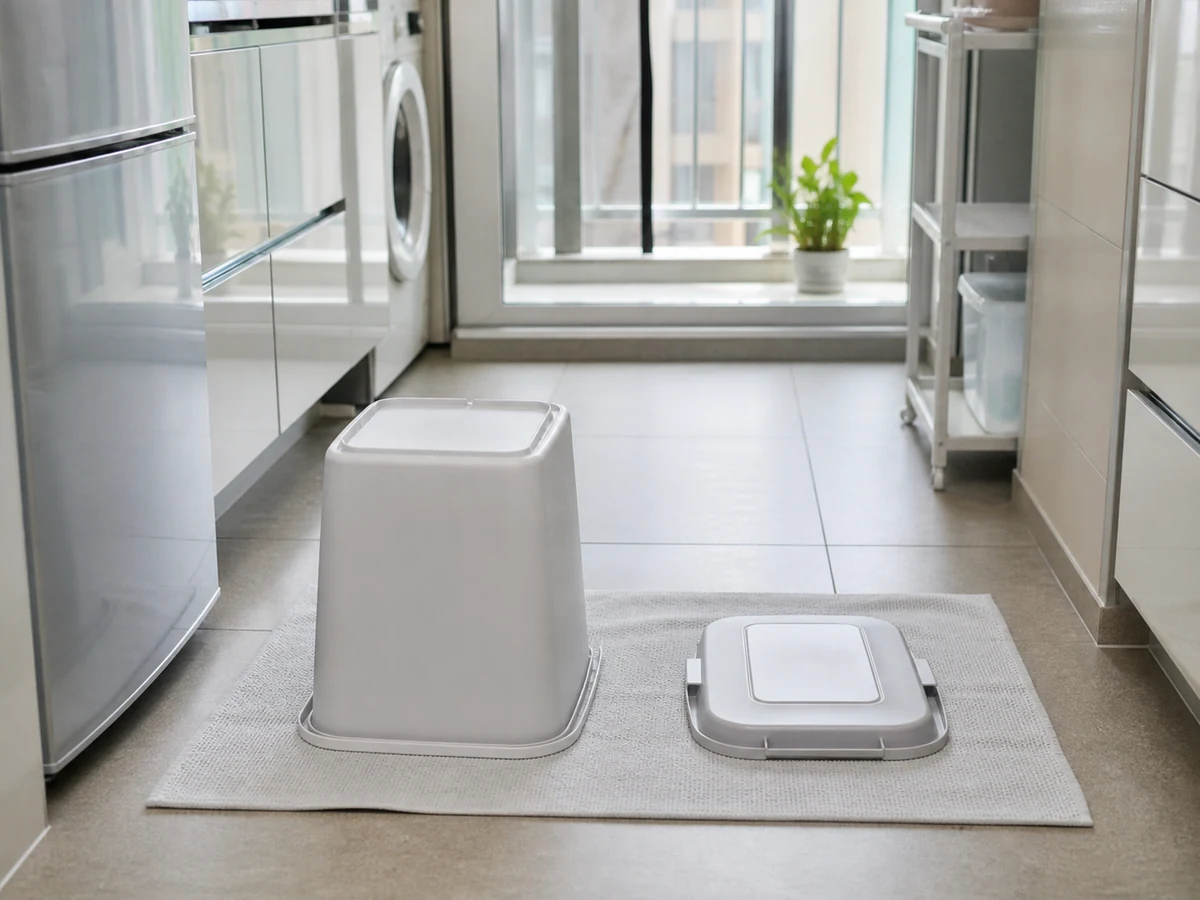 Cara Membersihkan Tempat Sampah Dapur: Hilangkan sisa dan keringkan