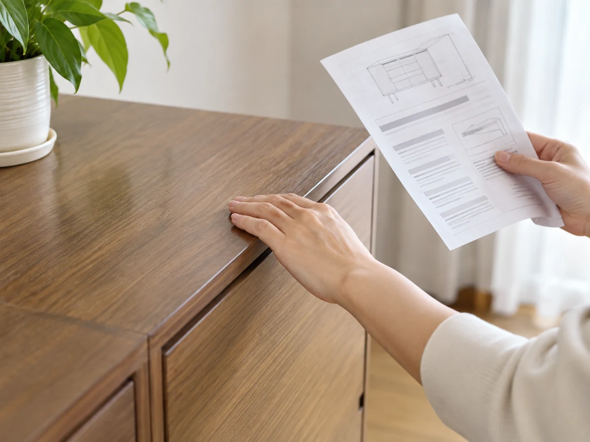 Paano Linisin ang Laminate, Veneer, at Sealed-wood Furniture: Kilalanin ang laminate, veneer, o sealed wood at suriin ang maker guidance
