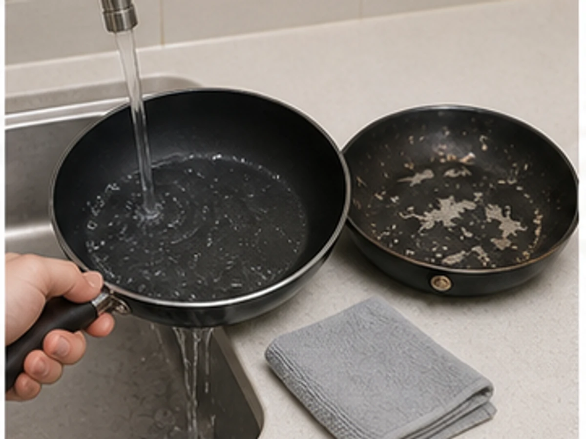 Paano Linisin ang Non-stick Cookware nang Hindi Sinisira ang Coating: Banlawan at tingnan