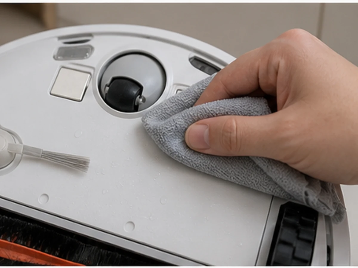 Cara Membersihkan Wadah, Sikat, dan Sensor Robot Vacuum: Keringkan, pasang, dan uji