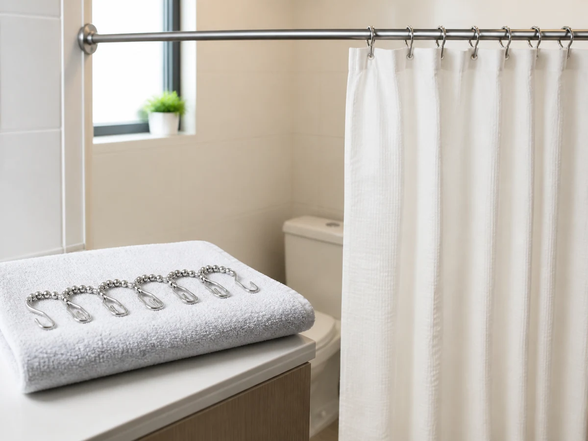 Machine washing metal hooks and hard fittings — Remove and handle each component according to its material.