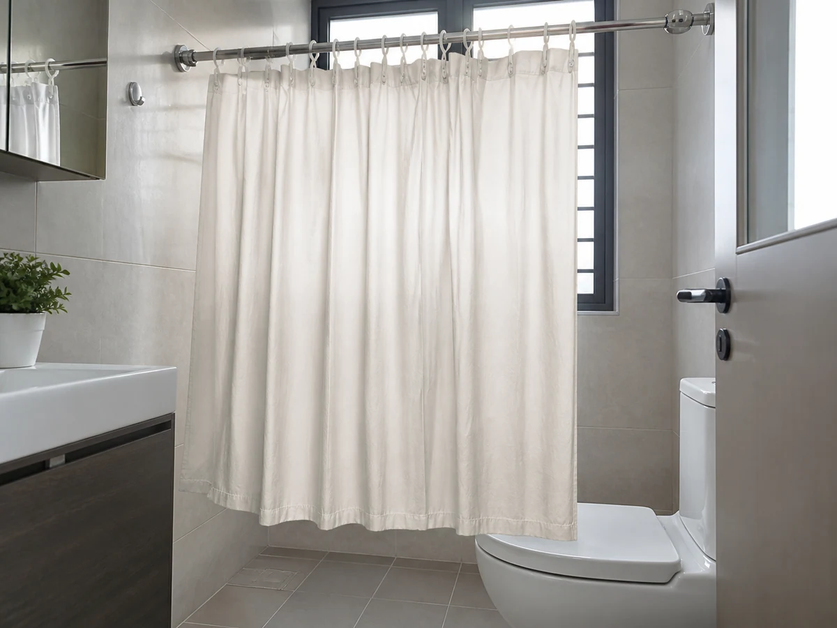 How to Clean a Shower Curtain and Curtain Seal: Dry fully and refit correctly