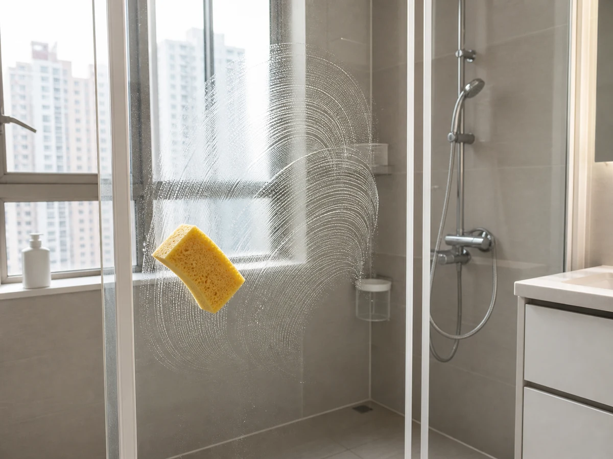 Cara Membersihkan Noda Air pada Kaca Shower: Bersihkan lembut dengan lap