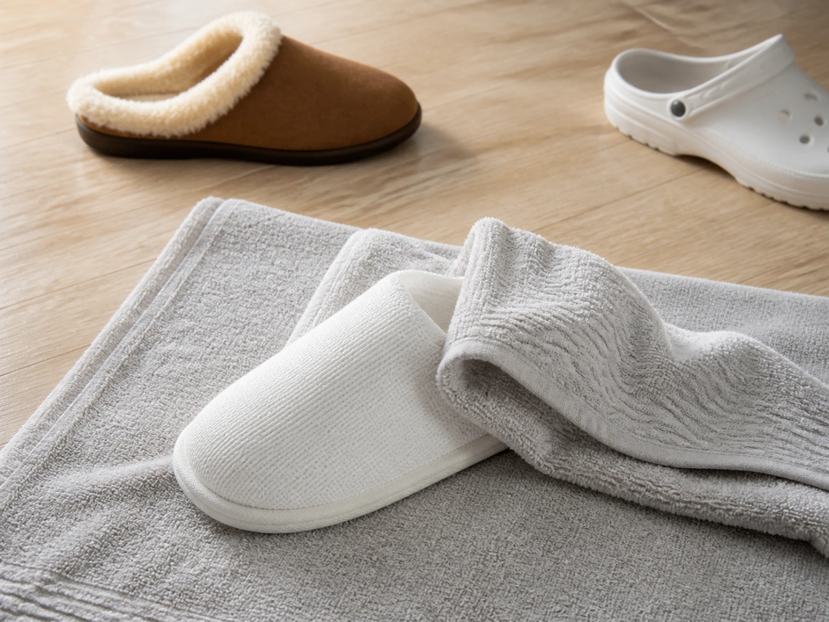 Paano Linisin ang Slippers at House Shoes: Alisin ang residue