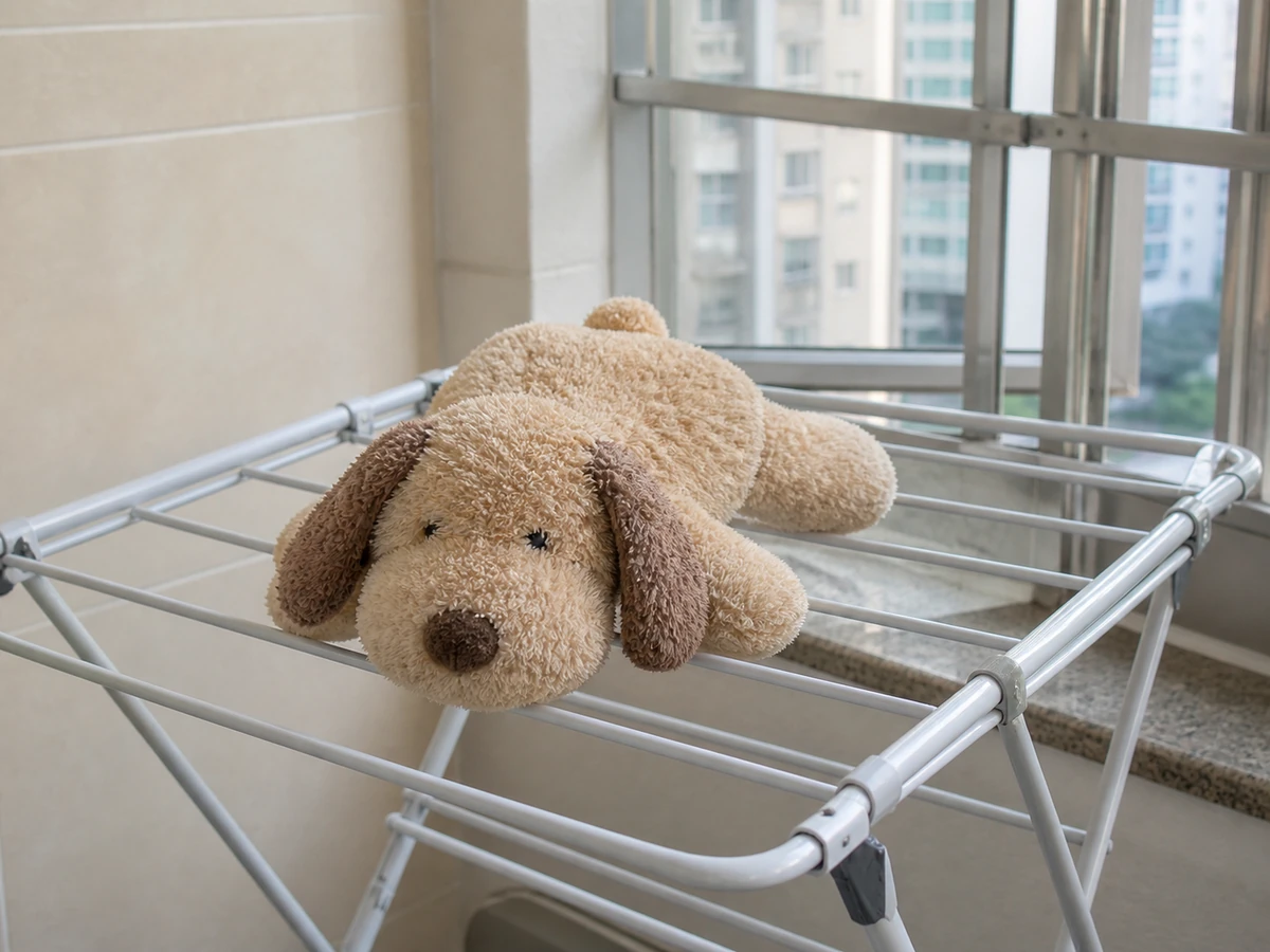 How to Clean Soft Toys by the Care Label: Remove excess water gently