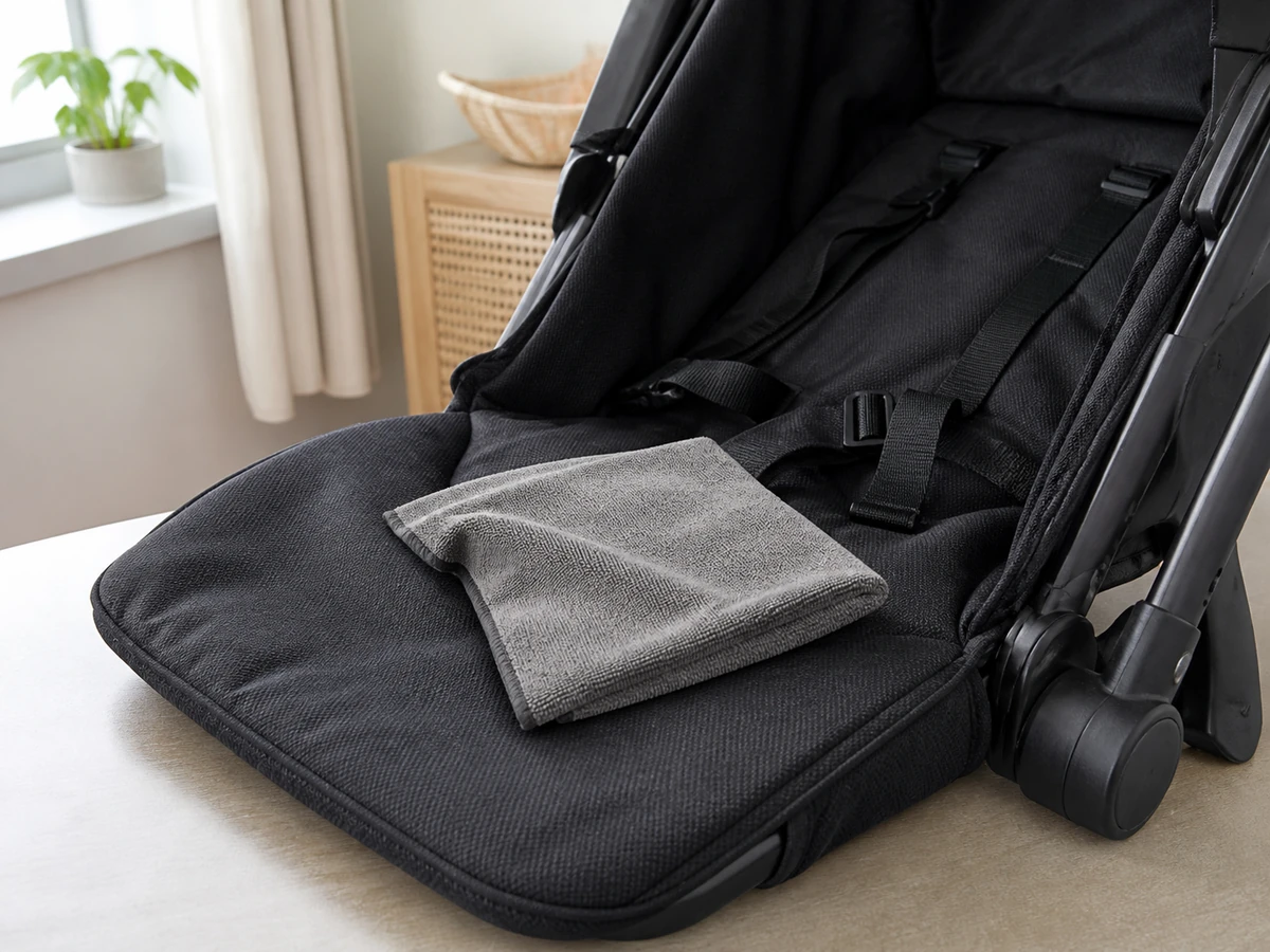 How to Clean a Stroller by the Manufacturer’s Instructions: Clean fabric by its care label