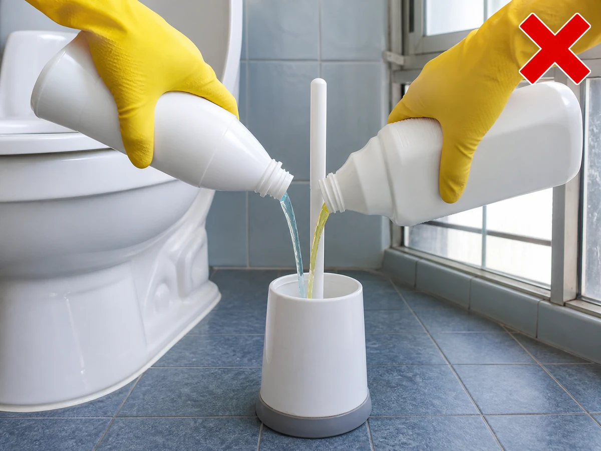Pinaghahalo ang bleach at ibang cleaner — Isang label-approved na produkto lang.