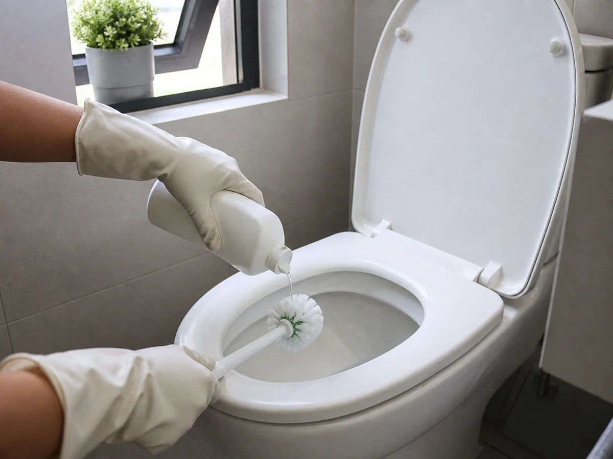 Paano Linisin ang Toilet Brush at Holder: Linisin ang brush