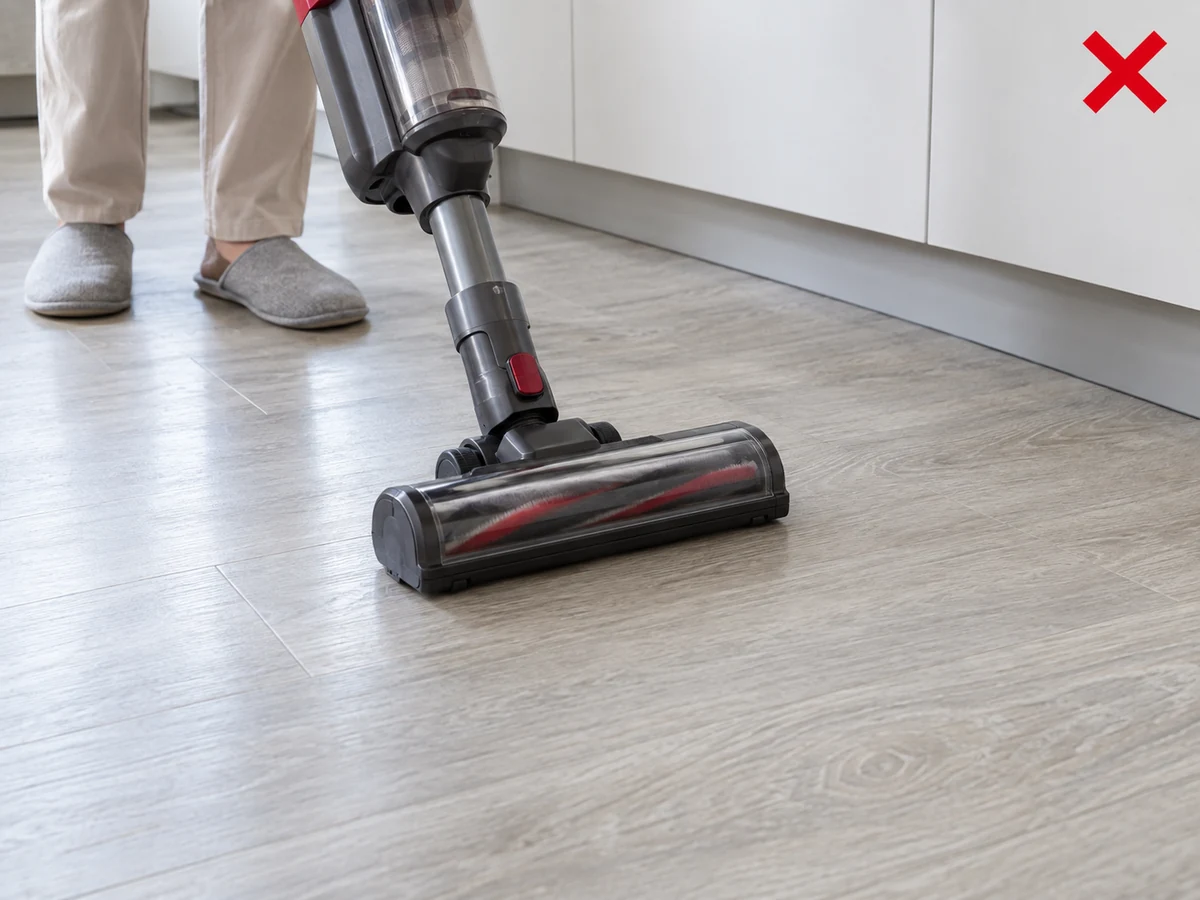 Vacuum na may beater bar — Gamitin ang malambot na walis o hard-floor setting.