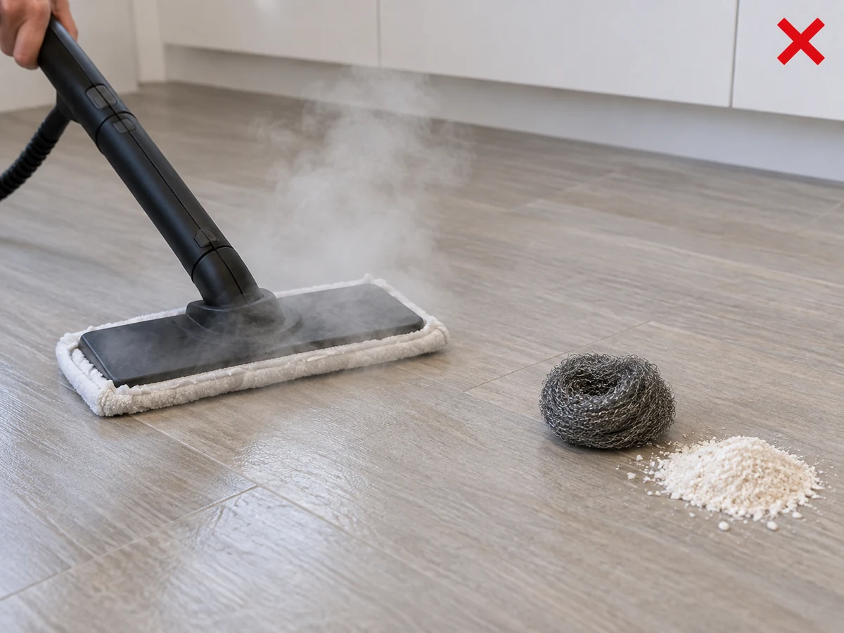 Steam o abrasive powder — Soft tools at aprubadong cleaner lamang.