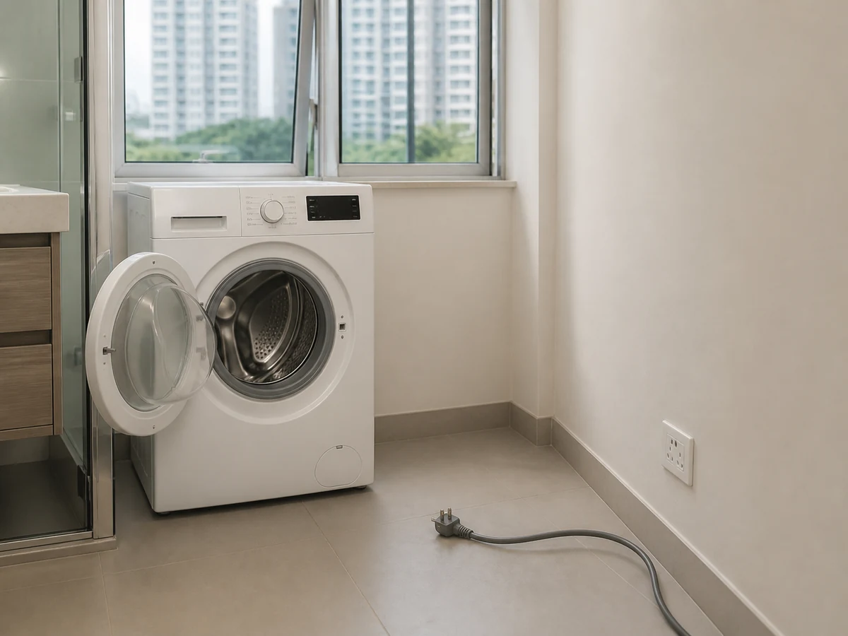 How to Clean a Washer Dispenser and Door Seal: Switch off and unplug