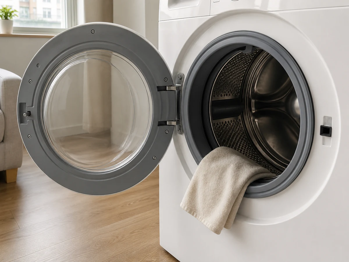 How to Clean a Washer Dispenser and Door Seal: Clean the visible seal surface