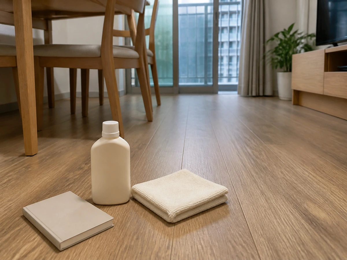 Cara Membersihkan Lantai Bermotif Kayu: Uji produk