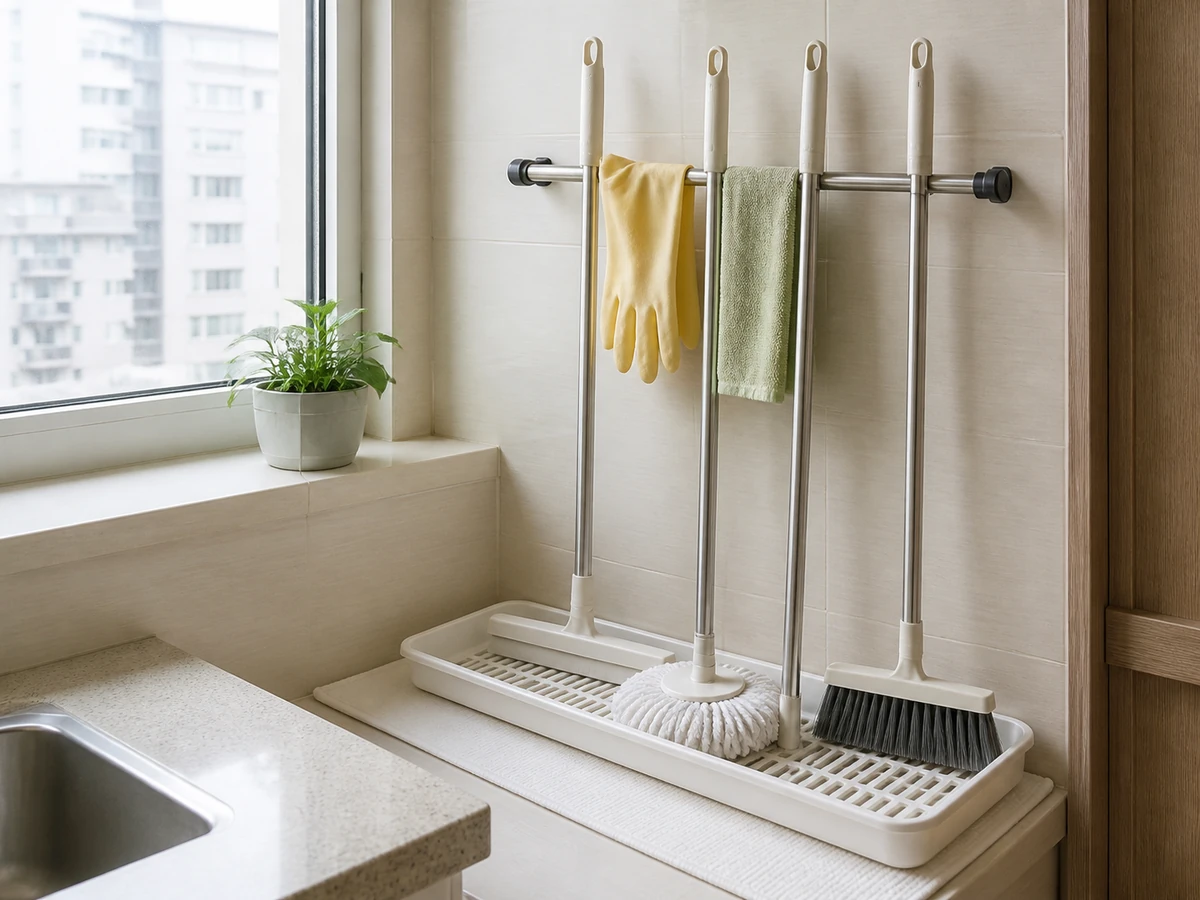Stacking wet tools in a closed cabinet. — Spread them to dry and store only when fully dry.