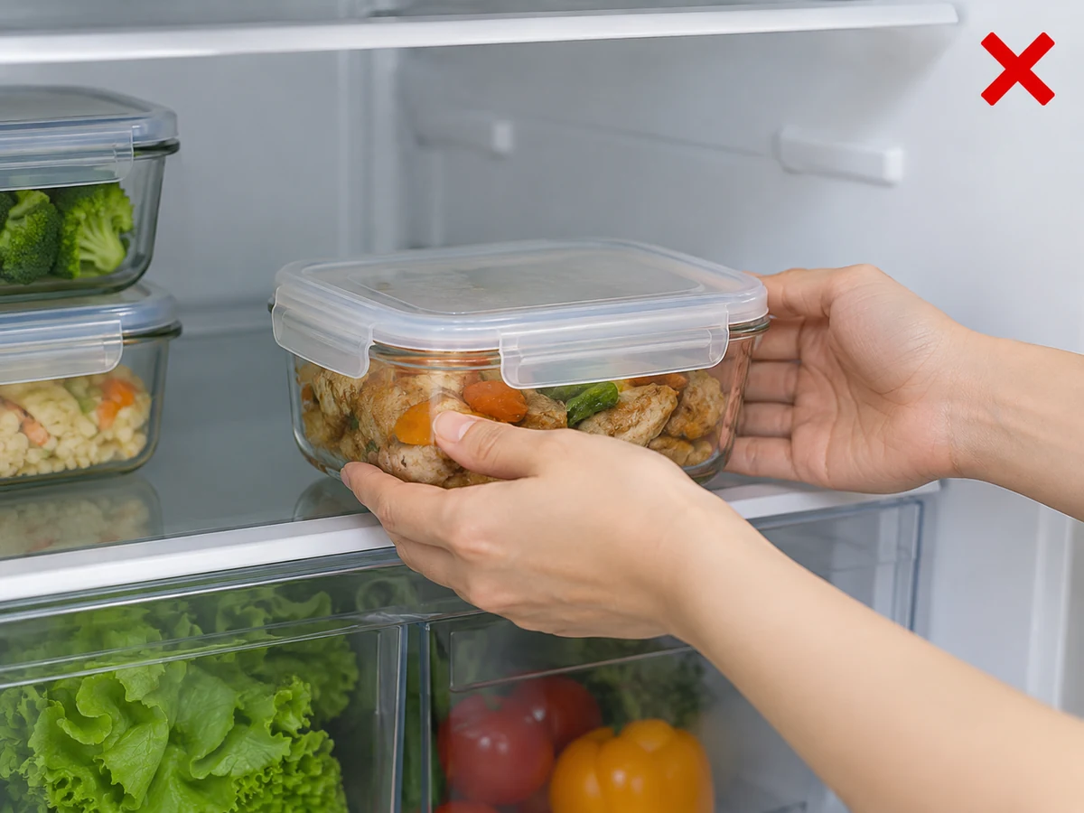 No date label — Mark every container with contents and date.