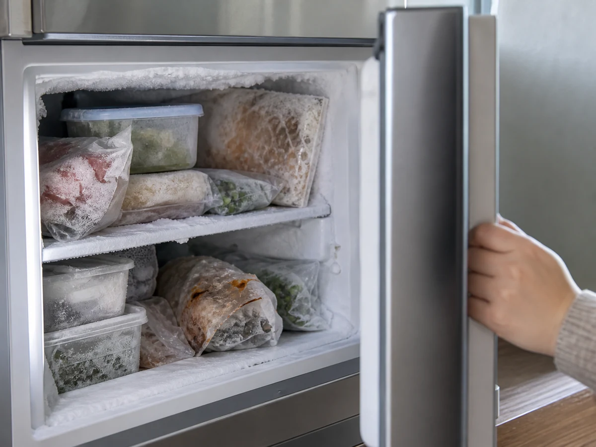 Organise Freezer Food and Rotate by Date: Pause and inspect
