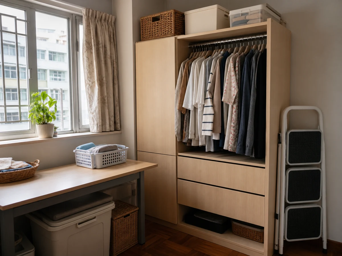 Climbing on a chair — Ask for help or use suitable stable equipment; move daily items within reach.