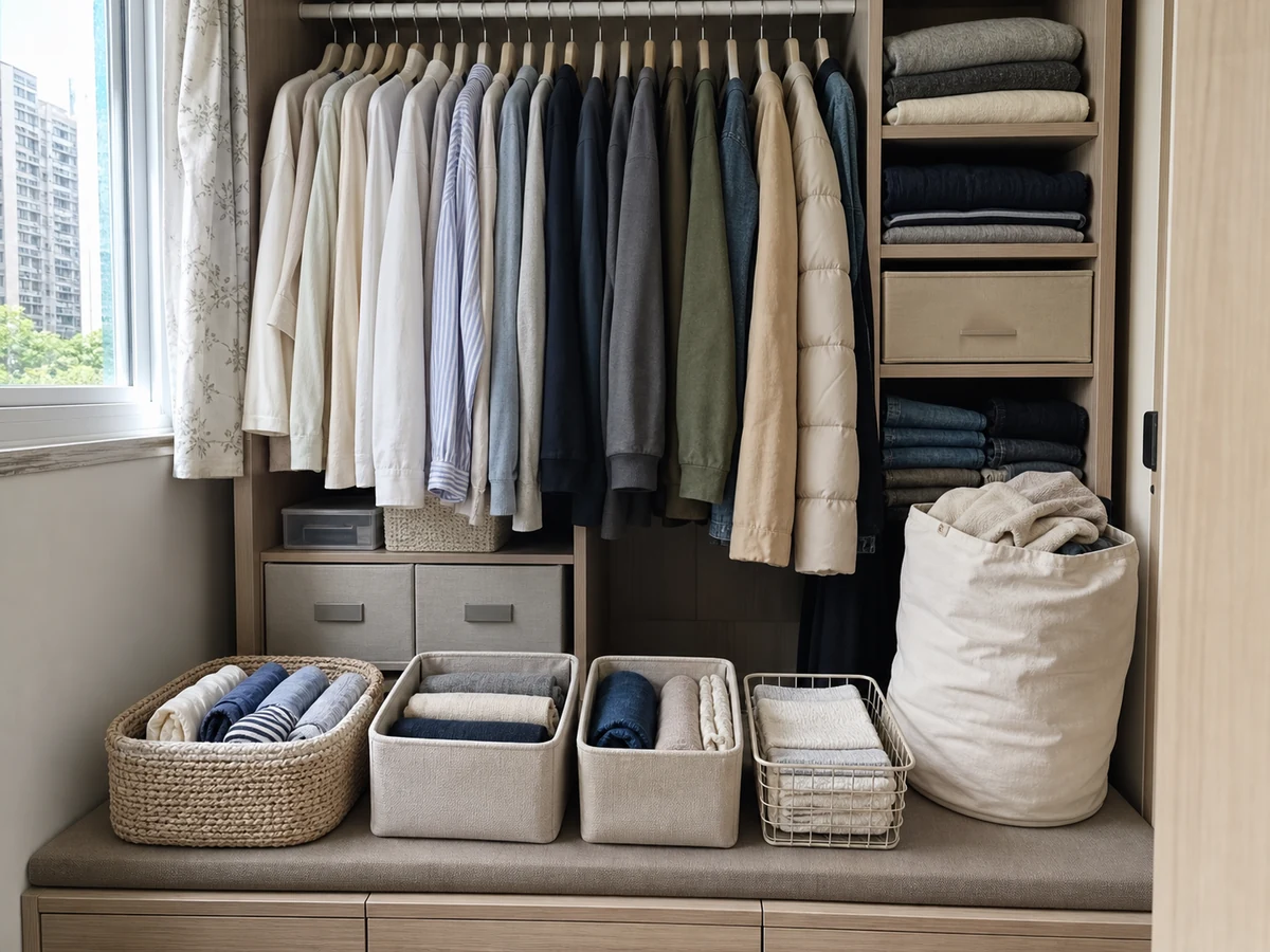 How to Organise a Wardrobe: Choose one zone