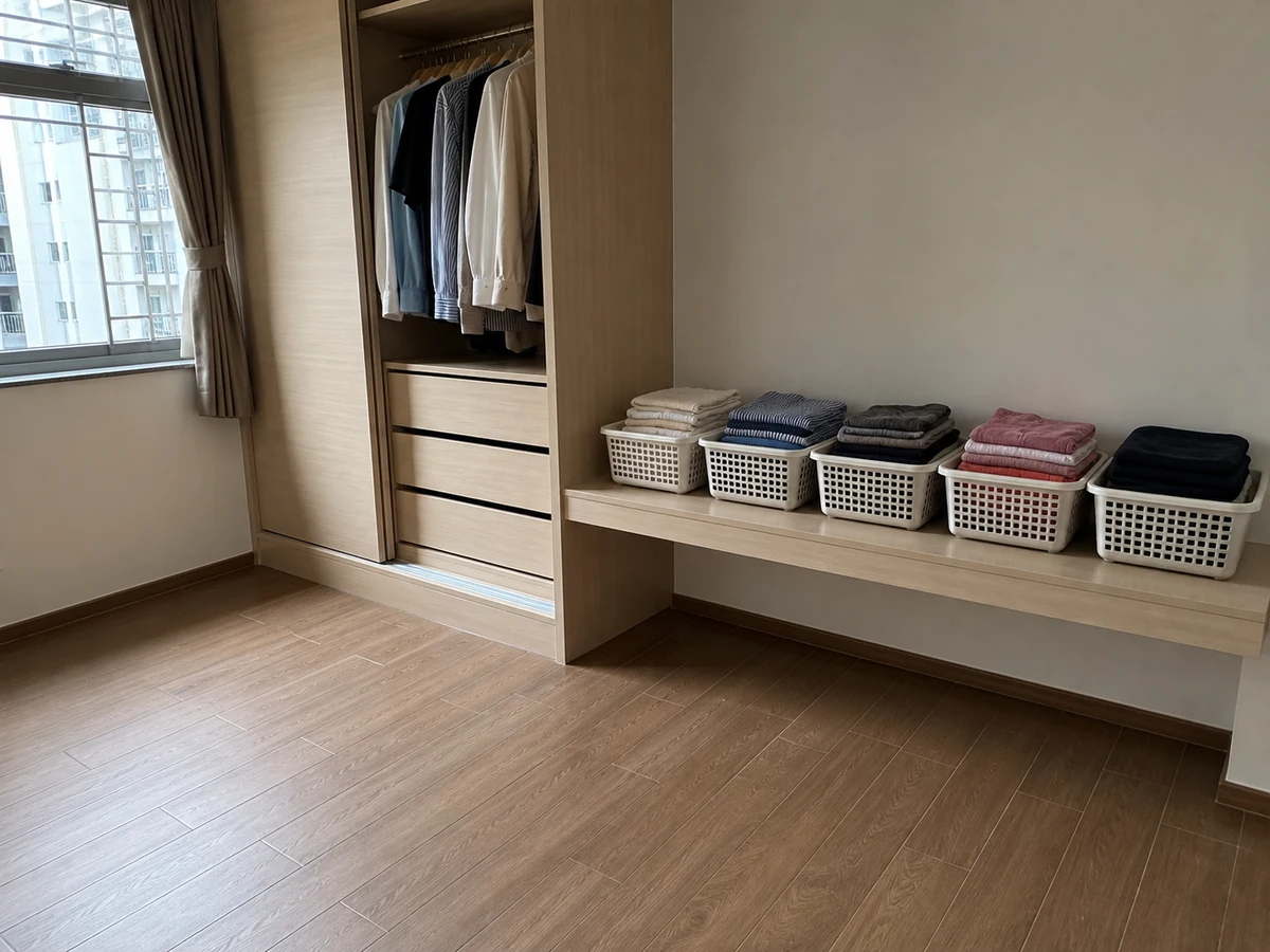 How to Organise a Wardrobe: Sort into clear groups