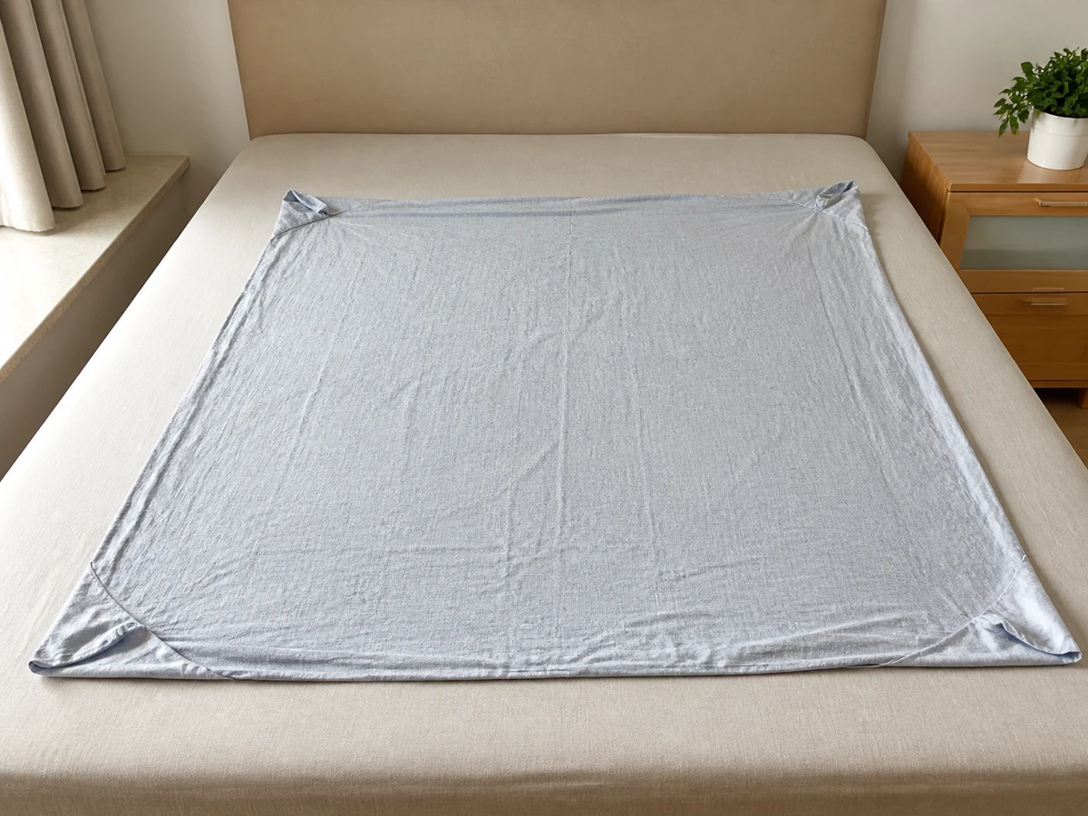 How to Put On a Duvet Cover Properly: Turn the cover inside out