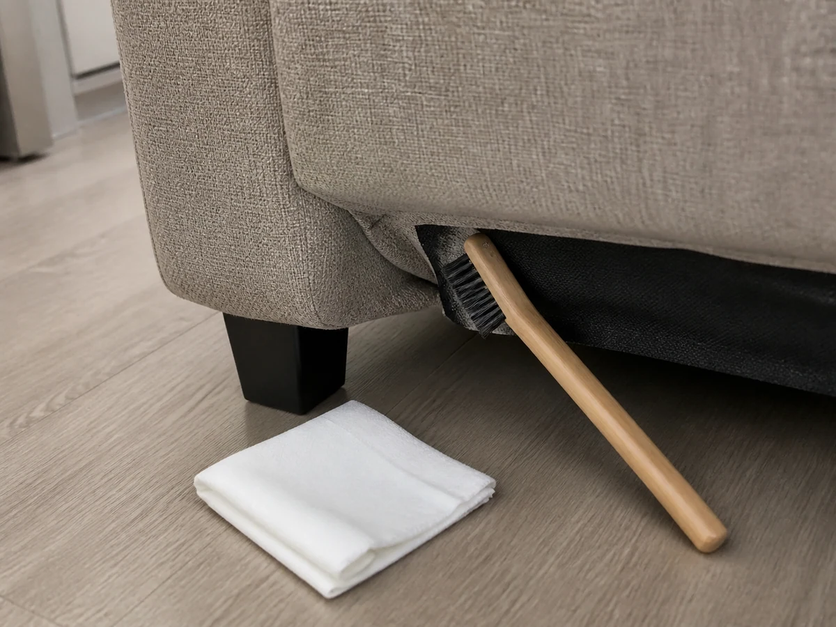 Using a strong adhesive tool without testing — Test first and stop if it pulls fibres, transfers colour or marks the surface.
