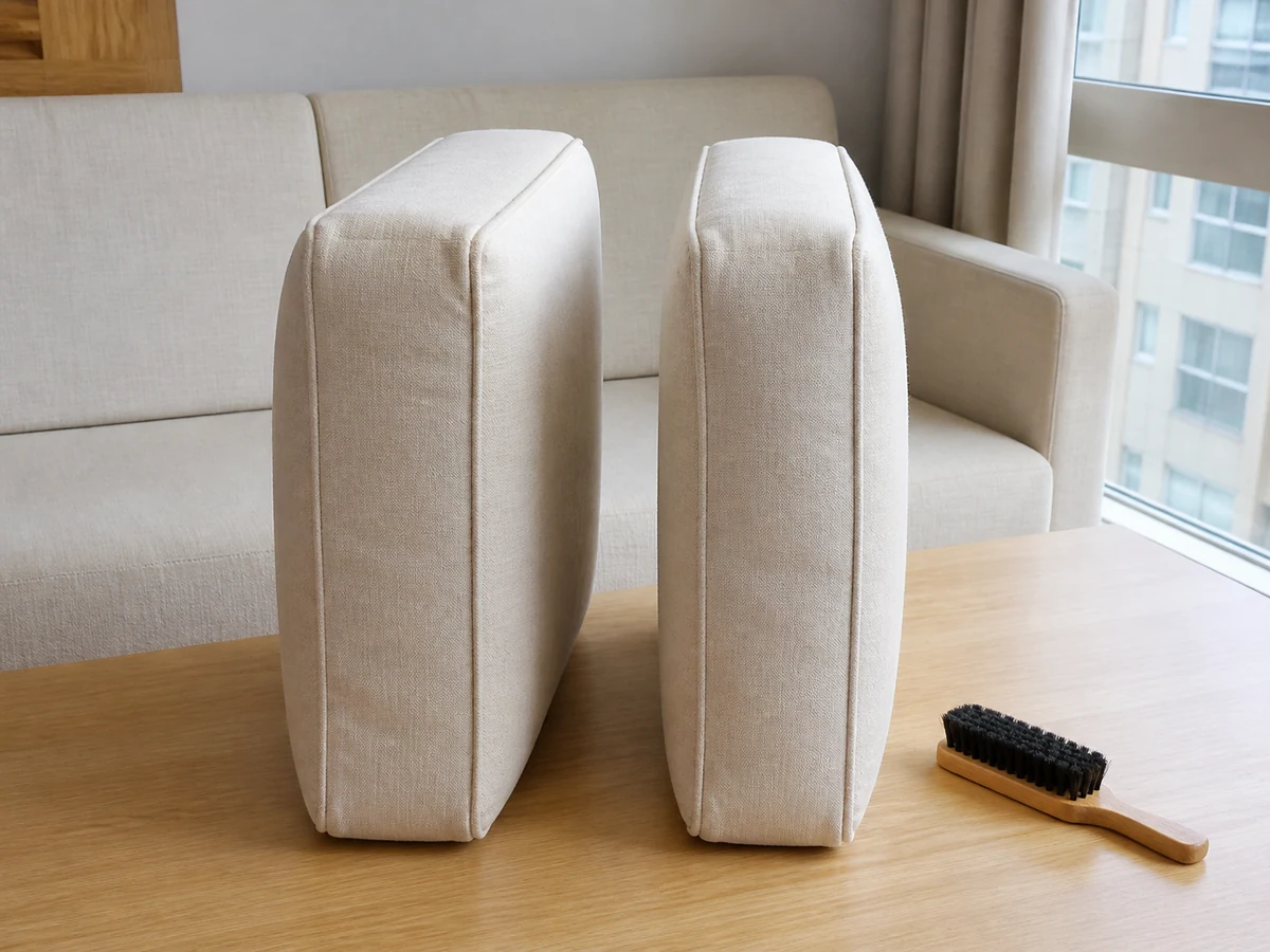 How to Remove Pet Hair from a Sofa and Floor: Handle cushions and crevices separately